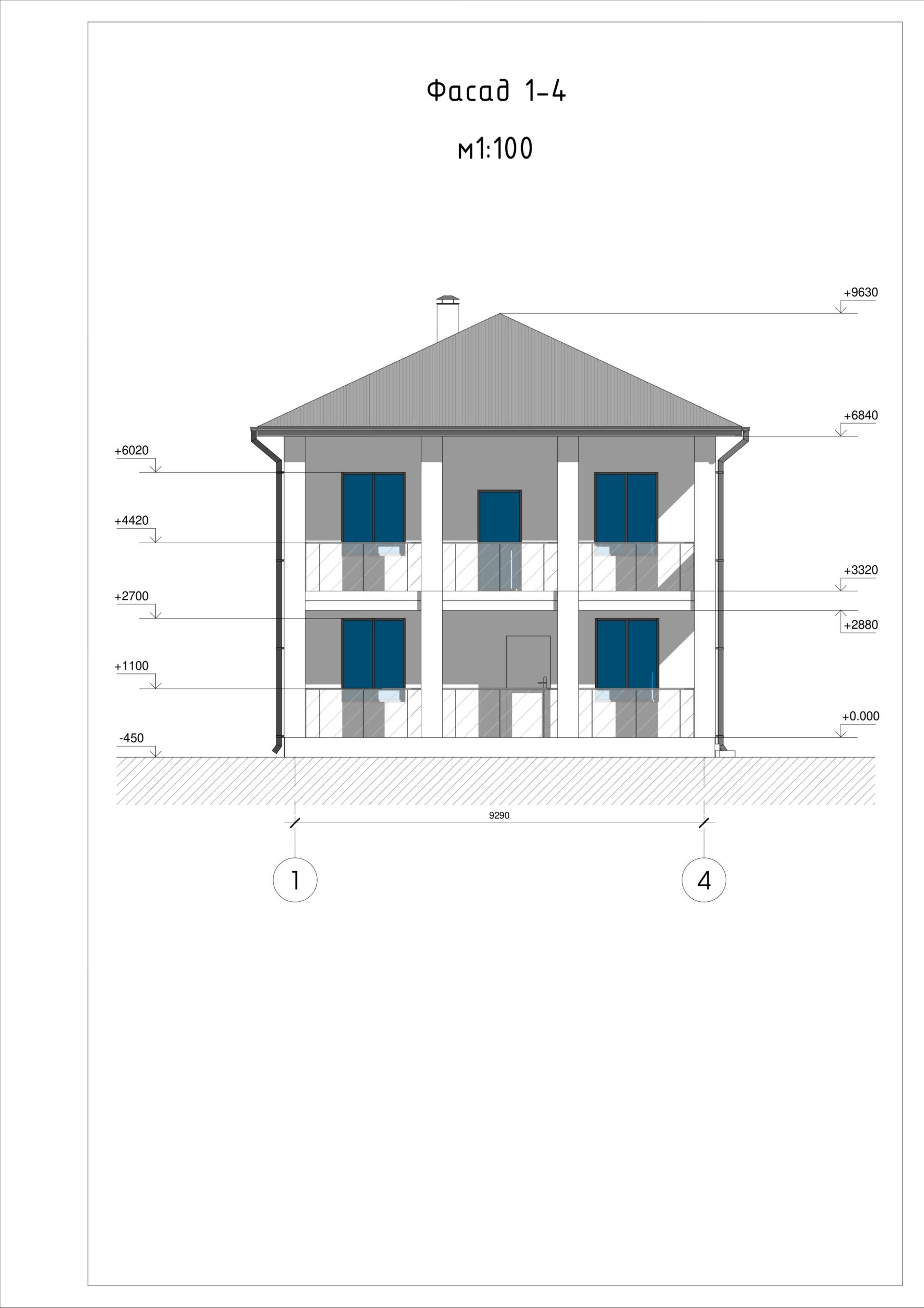 Ескізний проєкт індивідуального житлового будинку